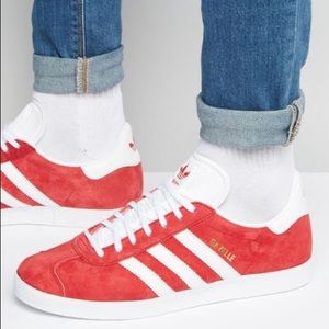 BRAND NEW adidas gazelle red shoes sneakers